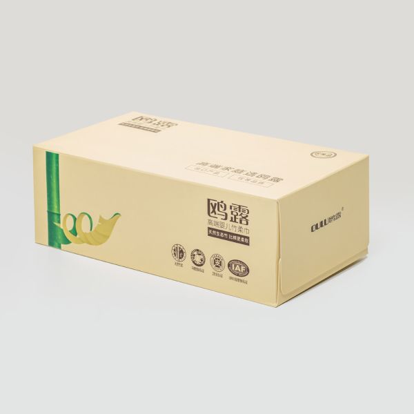 Excellent Custom logo Virgin Bamboo Pulp Absorbent ultra Soft Pack Organic Facial Tissue