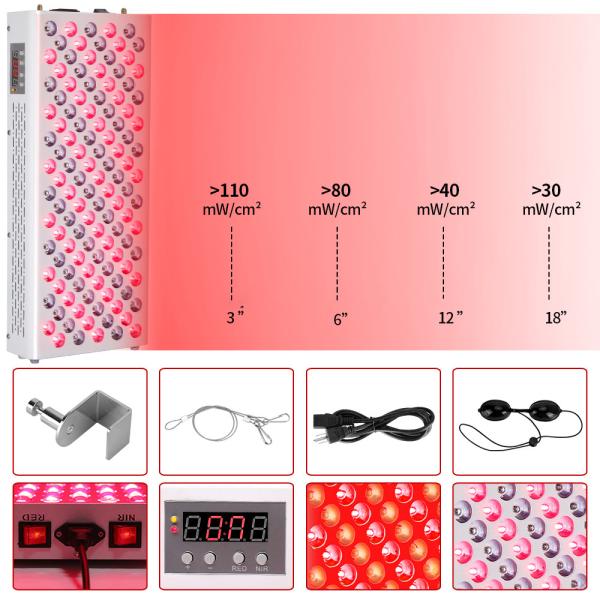 Body Pain Relief LED Near Infrared Red Light Therapy Panel 600W