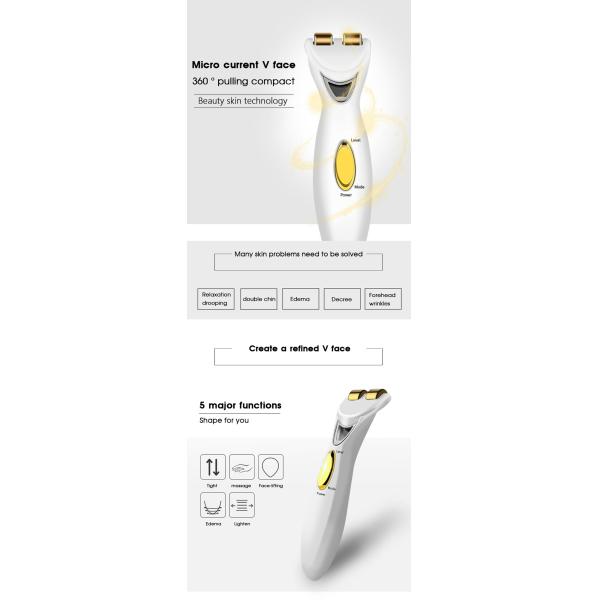 Bio Wave EMS Microcurrent Facial Toning Device Collagen Stimulation Regeneration