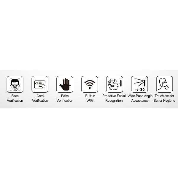 Contactless Facial Recognition Time Attendance System Wiegand Communication