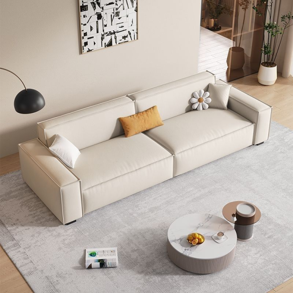Custom Modern Framed Square Modular Sectional Sofa Eco-Friendly Tufted Comfortable Durable Sponge Fabric Living Room School