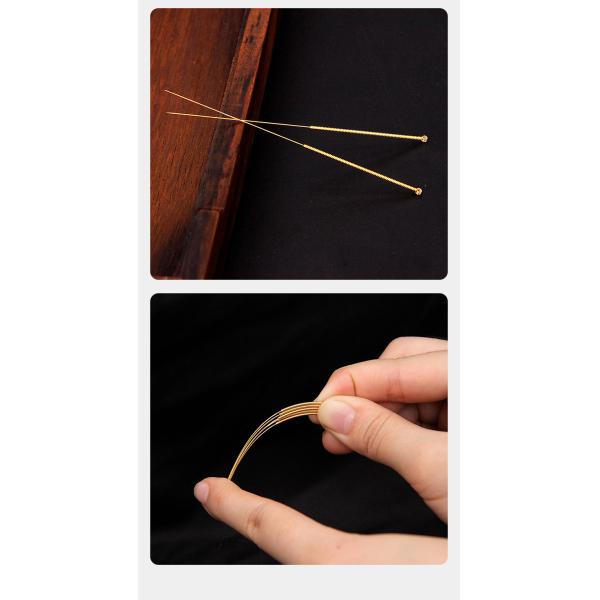 Sterile Oem Acupuncture Needles Disposable Gold Plated