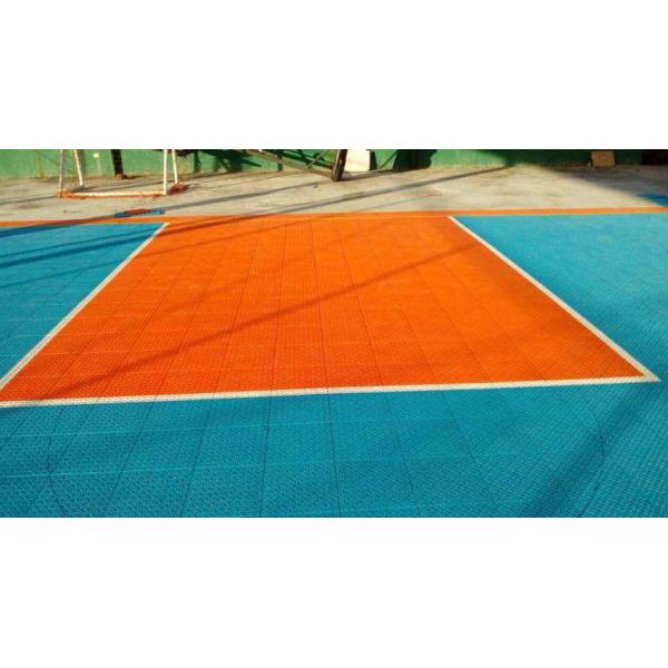Synthetic Suspended PP Interlocking Sports Flooring Windproof