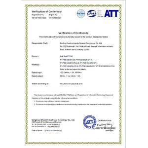 Creative Lianjie Network Technology Co., Ltd. Certifications