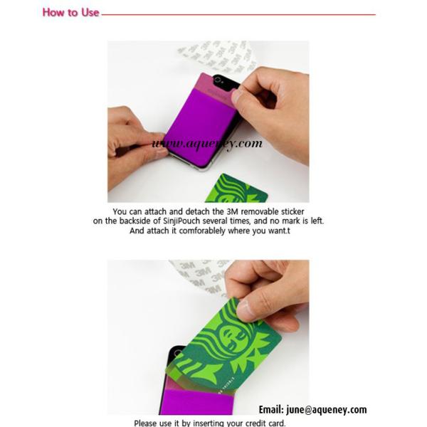 Promotional Lycra Smart Phone Wallet with factory price