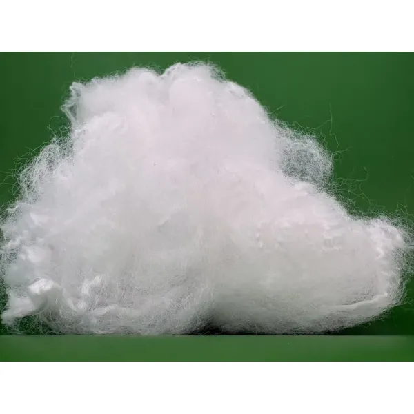 Rigid Support 15D*64mm Raw White Solid Polyester Staple Fiber for Mattress Inside