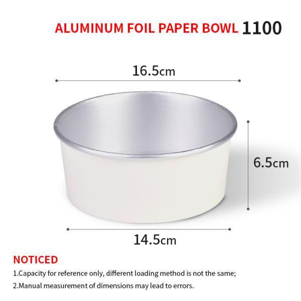 OEM / ODM Kraft Paper Bowl 750ml Lightweight Customized With Printing