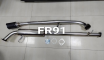 Rear Bumper Muffler Tips Exhaust Pipes Black Tail Throat Second Generation For 2020 Land Rover Defender 90 110