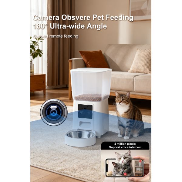 Automatic Cat and Dog Feeder with Programmable Meals and Voice Recording