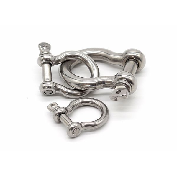 Various Sizes Stainless Steel Shackle Suitable for Rigging and Lifting Tasks Working Load Limit Depends On Size