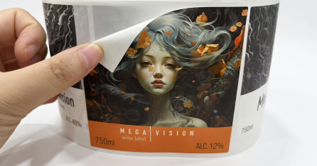 Custom White Transparent Orange Juice Bottle Label Waterproof Beverage Sticker Food Grade Adhesive Bottle Label Printing