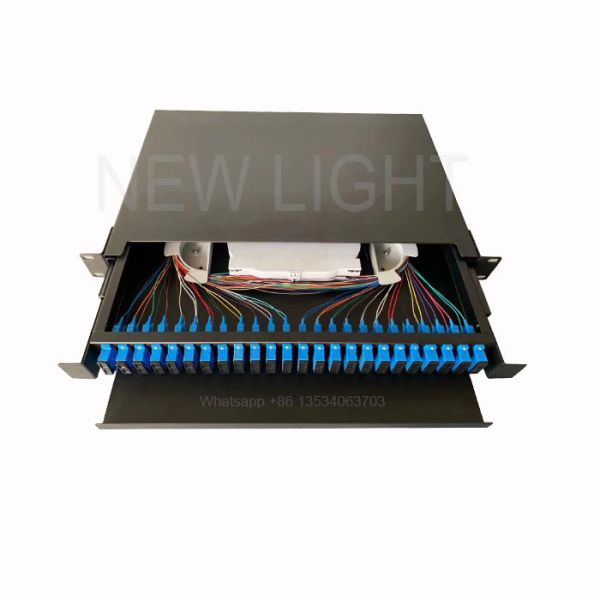 19 Inch 24 Port SC Connector Fiber Optic Patch Panel for Fiber Distribution Box and ODF