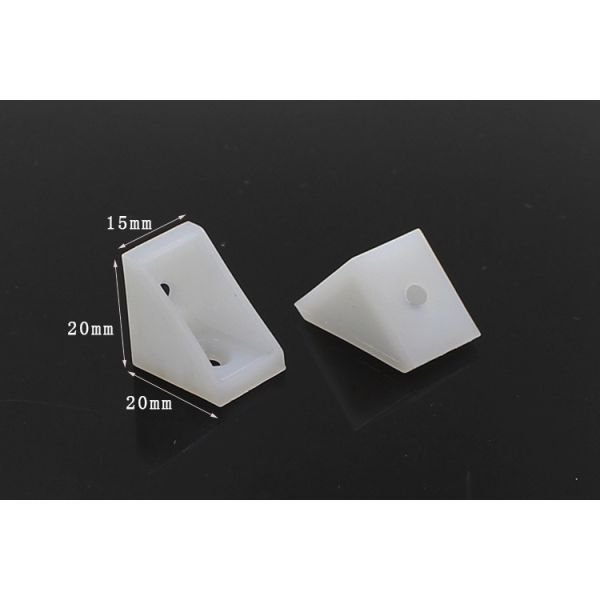 white plastic kitchen cabinet corner bracket, corner connector