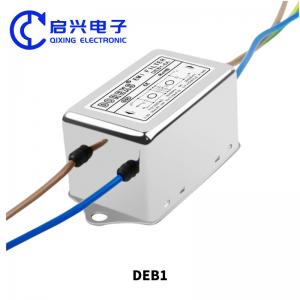 Wholesale DEB1 Series Single Phase EMI Filter 220VAC 3A-20A Power Line Filter from china suppliers