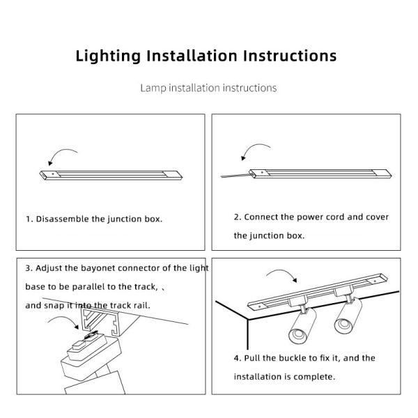 Two Wire Three Wire Cob Track Spotlight For Commercial Supermarket
