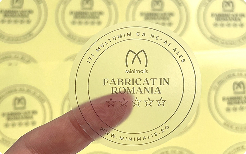 Custom Self-adhesive Package Roll Label Printed Stickers Waterproof Glass Bottle Transparent Label