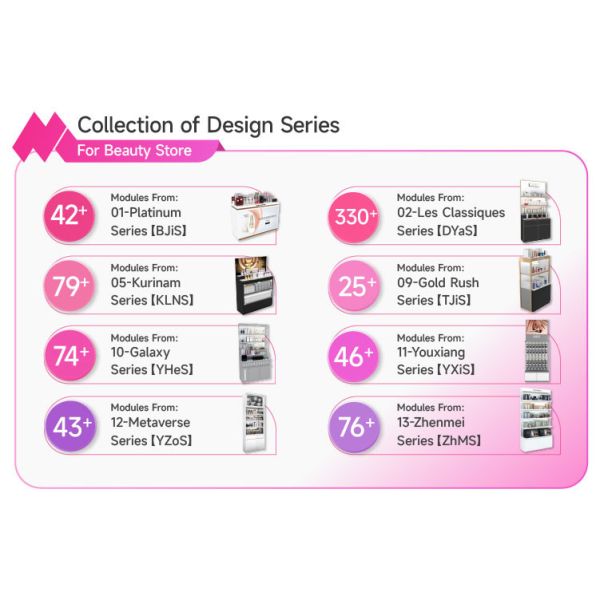 Skincare Store Promotion Display Rack Multi-layer Wooden Beauty Store Stand With Light Strips For Cosmetic Shop Decoration