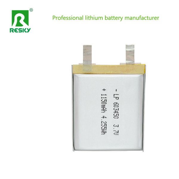 Solar Lithium Polymer Battery Cell 603450 3.7v 1200mAh For Portable GPS