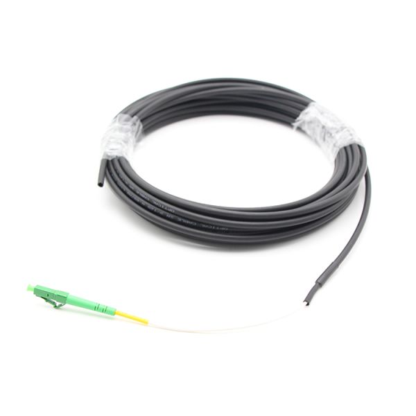 FTTH Outdoor Fiber Optic Pigtail LC APC 4.5mm Double Jackets CCA LSZH Simplex