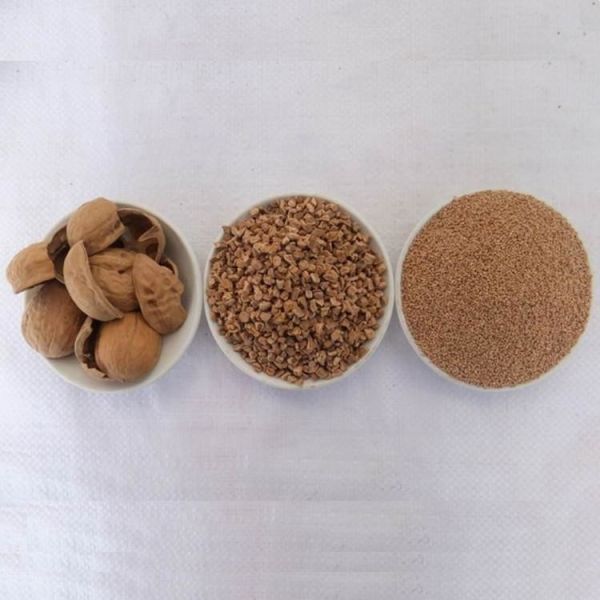 Crushed Walnut Shell Grit Blast Media 12# 1.7 - 2.0 mm for Sandblasting