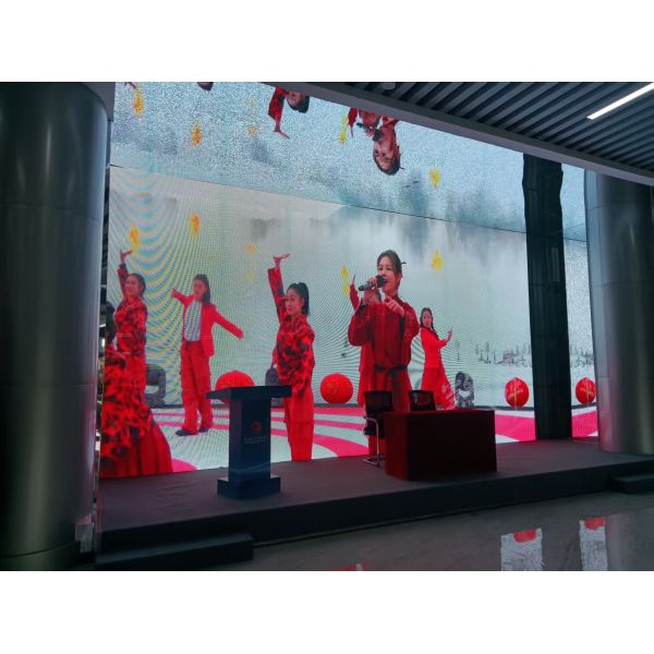 Customized Outdoor Waterproof High Brightness Transparent LED Grille Grid Screen Display Screen