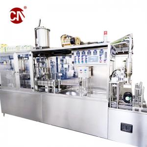 Wholesale Pneumatic Lifting Aseptic Gable Box Filling Machine for Milk Carton Packing Container from china suppliers