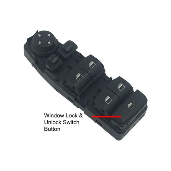Car BMW Power Window Switch , Left Drive Side Electric Switch Button 61319241955