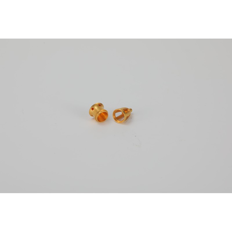 Customized Gold Hollow Lathe Parts Precision Processing Components CNC Turning and Milling Services Can Be Used of Manufacturing