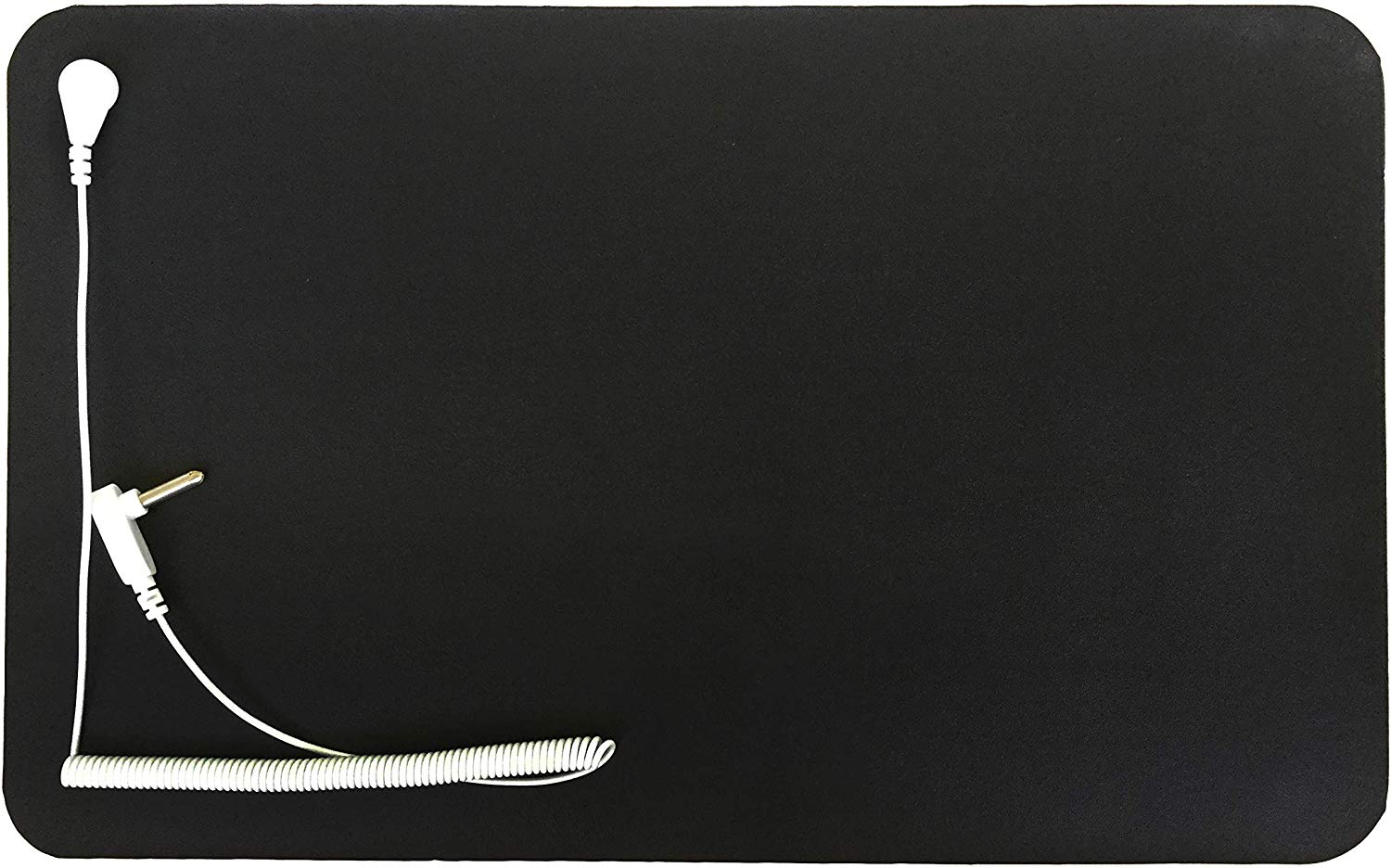 Dropshipping Customized Black 25*25cm Durable Conductive Rubber Leather Grounding Anti-Static 2mm Thick Mouse Pad Safety