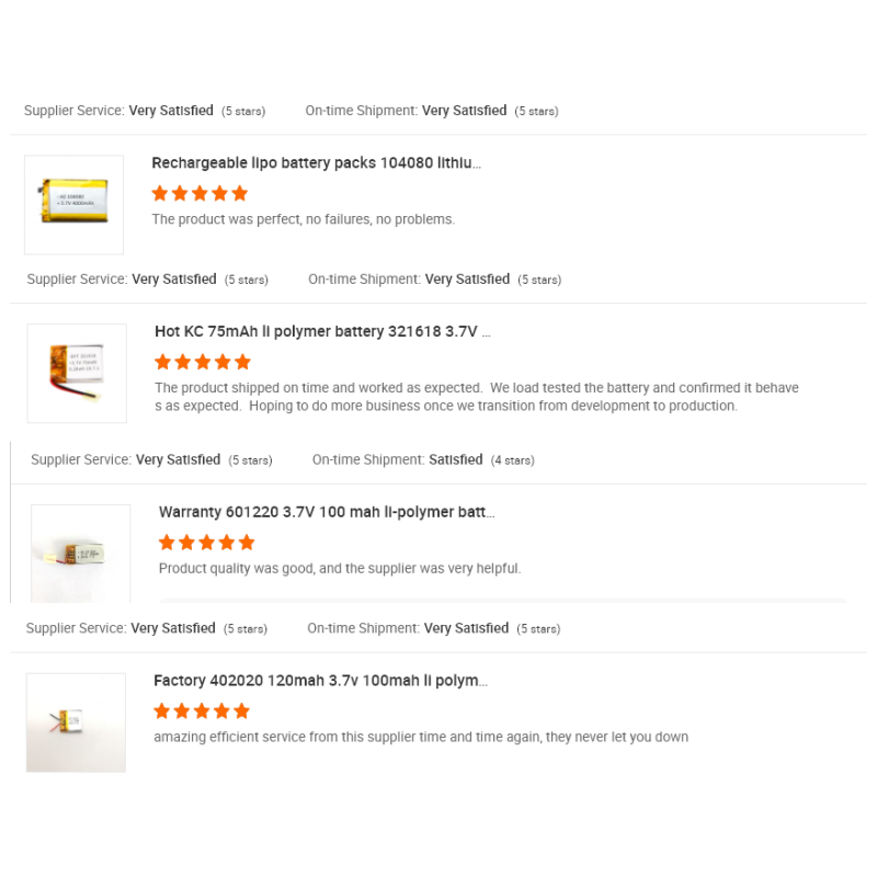 502535 4.2V High Voltage 3250mAh Solid State LiFePO4 Battery Pack