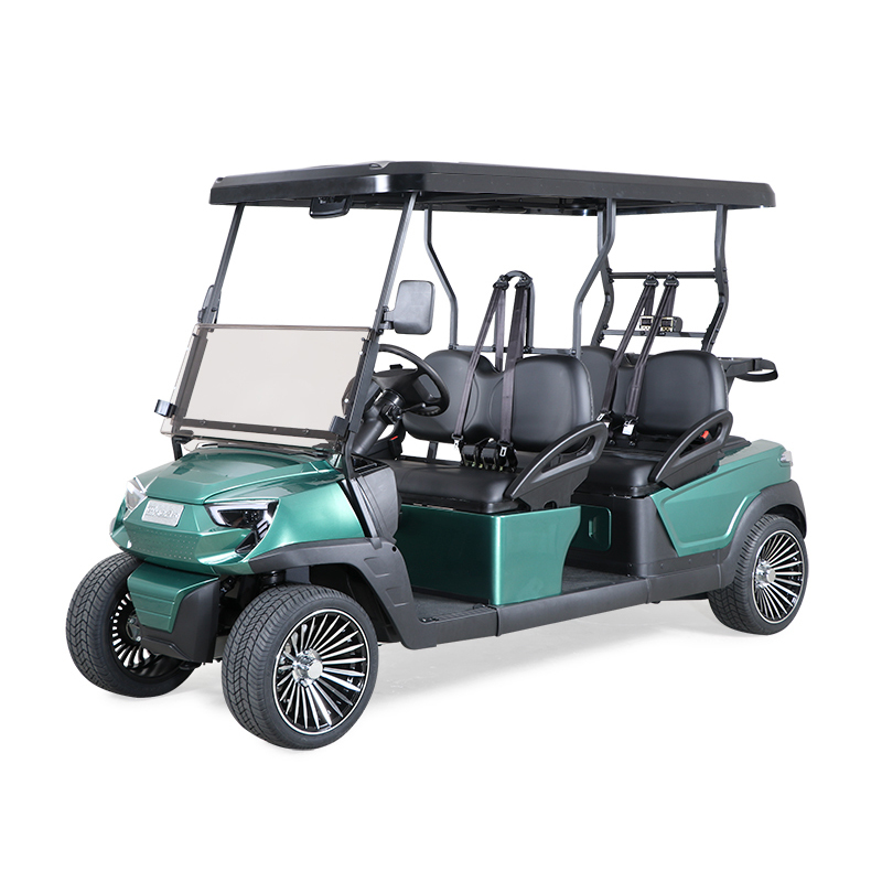 Electric Golf Carts Designed with Comfortable Seating for Four People