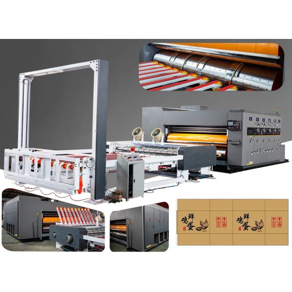 1-5 Colors Flatbed Printer Rotary Die Cutting Machine Automatic Paper Sheet Printer