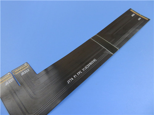 GPS Navigation PI Substrate Flexible PCB Board With Black Solder Mask