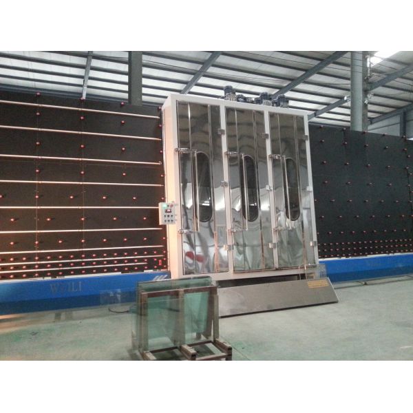 Efficient Automatic Glass Washer , Glass Dryer Machine Stainless Steel Frame