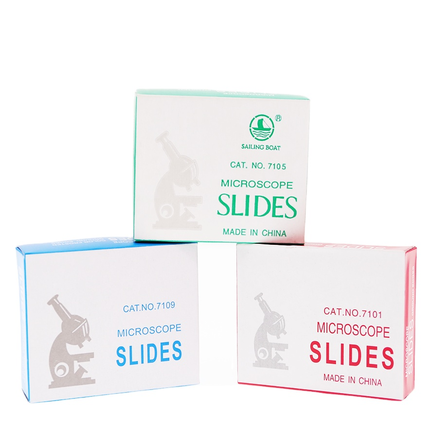 Blank Microscope Glass Slide For Biology Experiment Microscope Frosted End Slides Prepared 7105 7109