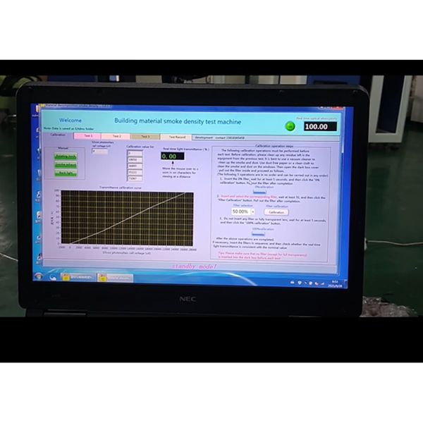 ASTM D2843 Building Materials Smoke Density Test Apparatus Laboratory Testing