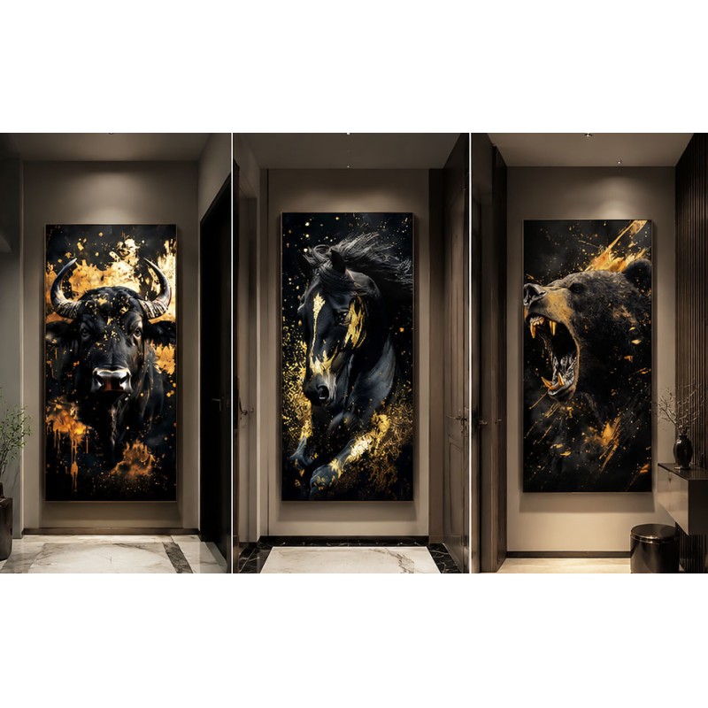 3D Printed Art Feature Wall Panel HD Texture Entrance Hallway Decoration