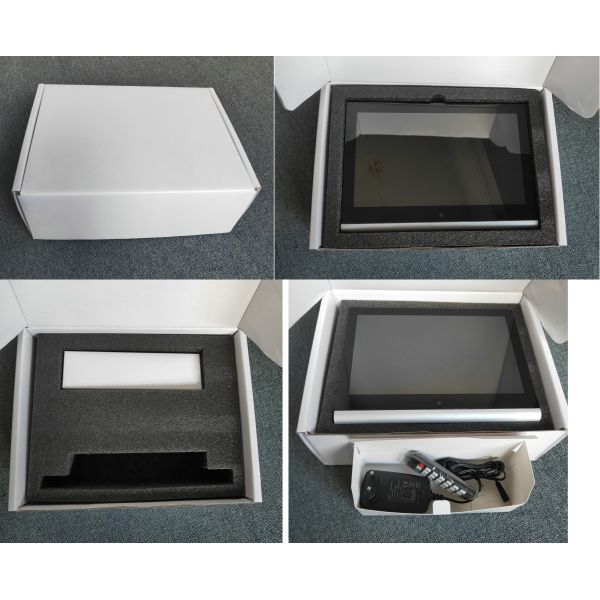 HD Digital High Resolution Digital Picture Frame 10'' Aluminium Material With Tempered Glass