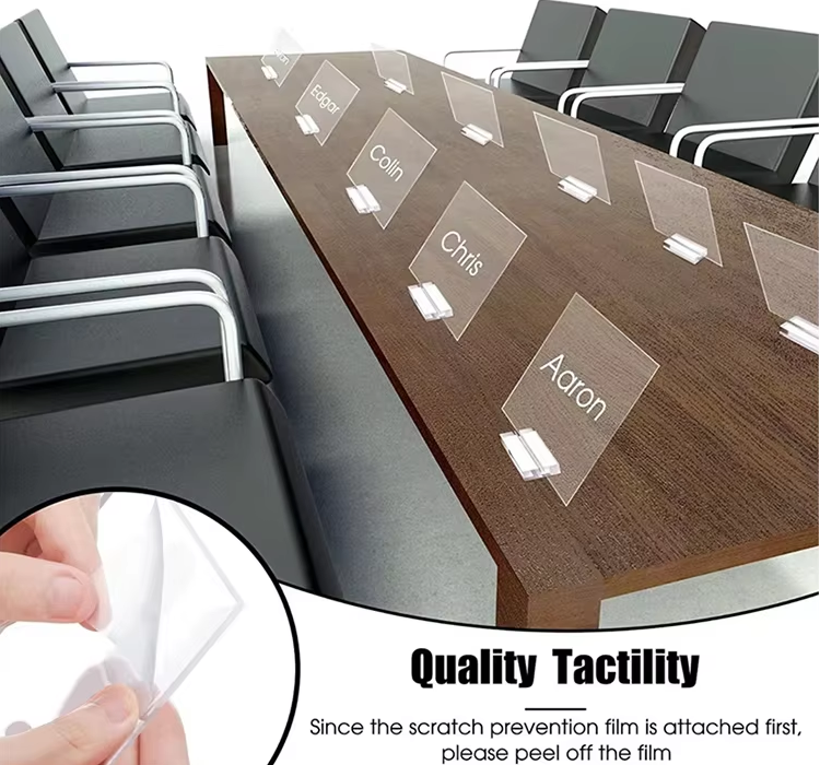 Custom Acrylic Table Numbers Stand Name Place Cards Restaurant Luxury Decoration Wedding Welcome Table Sign With Holder