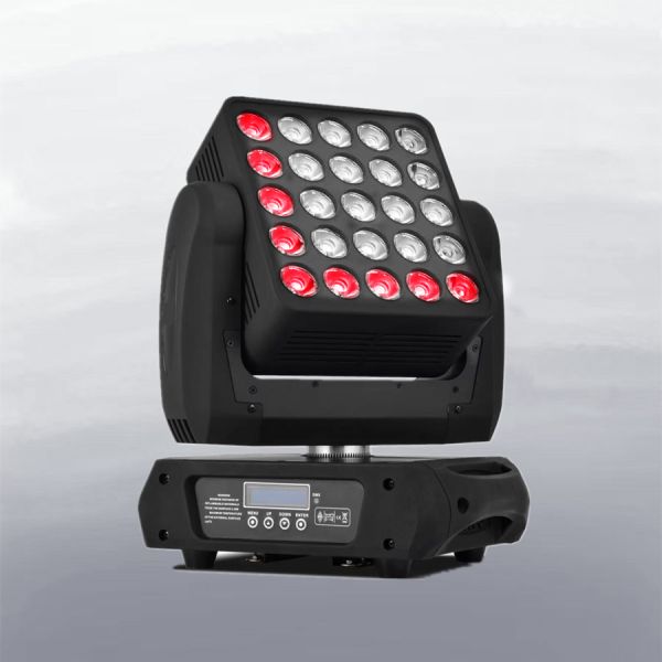 25 Pcs 12W RGBW LED Matrix Stage Wash Lighting Zoom Moving Head