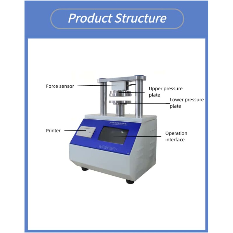 Touch Screen Edge Crush & Ring Crush Testing Machine Automatic Paperboard Compression Strength Tester