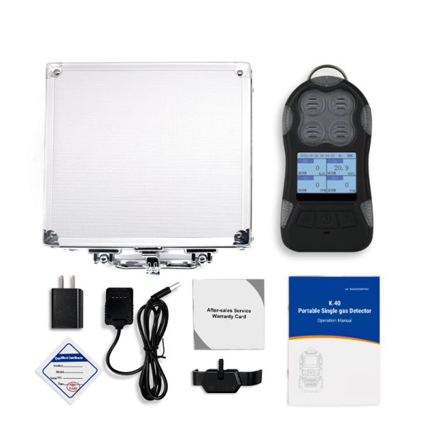 Zetron K-40 Diffusion Type Gas Leak Tester H2S O2 EX CO Concentration Alarm