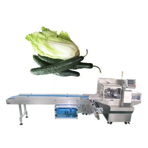 Wholesale Three Servo Motors CE Vegetable Cucumber Wrapping Machine from china suppliers