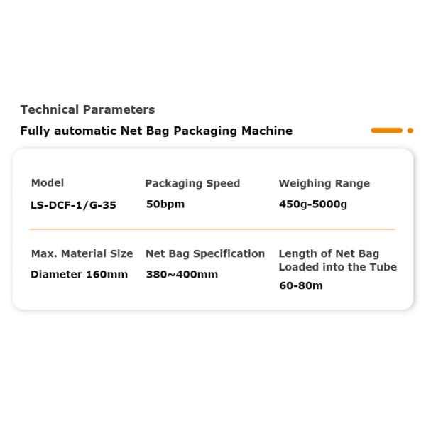 Automatic Onion Mesh Bag Packing Machine with Clipper and Labeling System