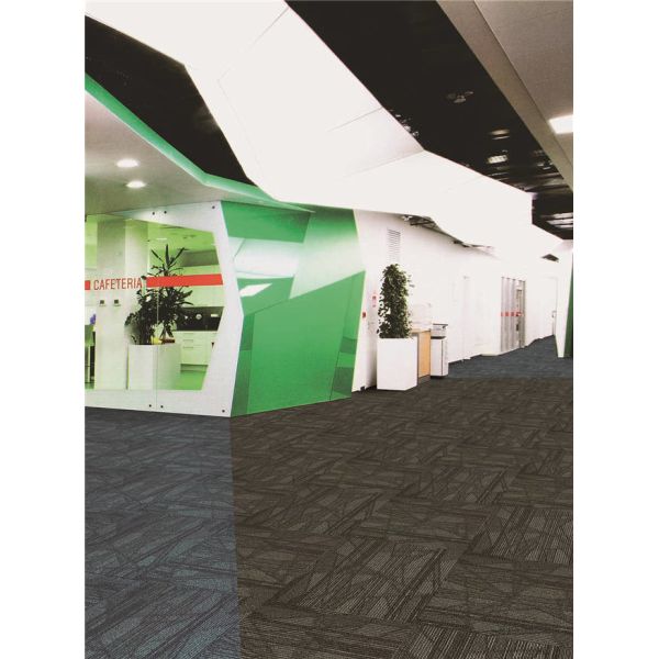 Modern Design Office Carpet Tiles Solution Dyed Method Machine Made Technics