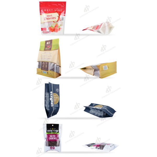 Strong Sealing Zipper Snack Standing Pouch , Plastic Cute Snack Bags