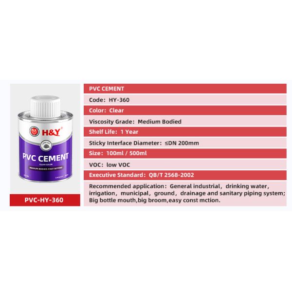 Clear Super PVC Glue Fast Weld PVC Solvent Cement For Water Pipe