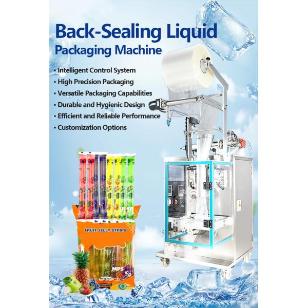High Speed Automatic Ice Pop Stick Packing Machine 10-100ml, Full Auto Filling Sealing For Ice Candy Fruit Juice Jelly Stick, Simple Maintenance