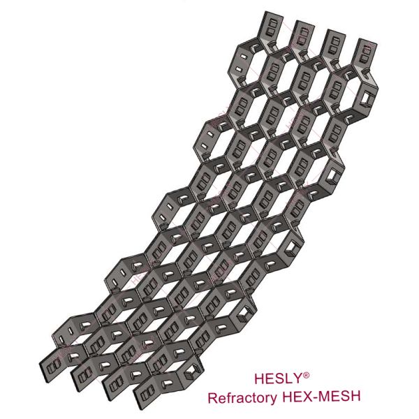 2”(50.8mm) height Hexmesh for refractory lining | standard package 20pcs | many alloys in stock