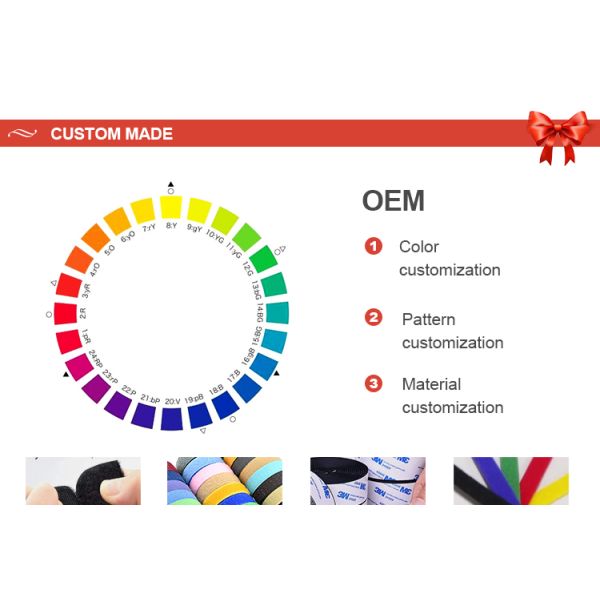 wholesale solid color black and white hook & loop for sewing clothes magic sticks